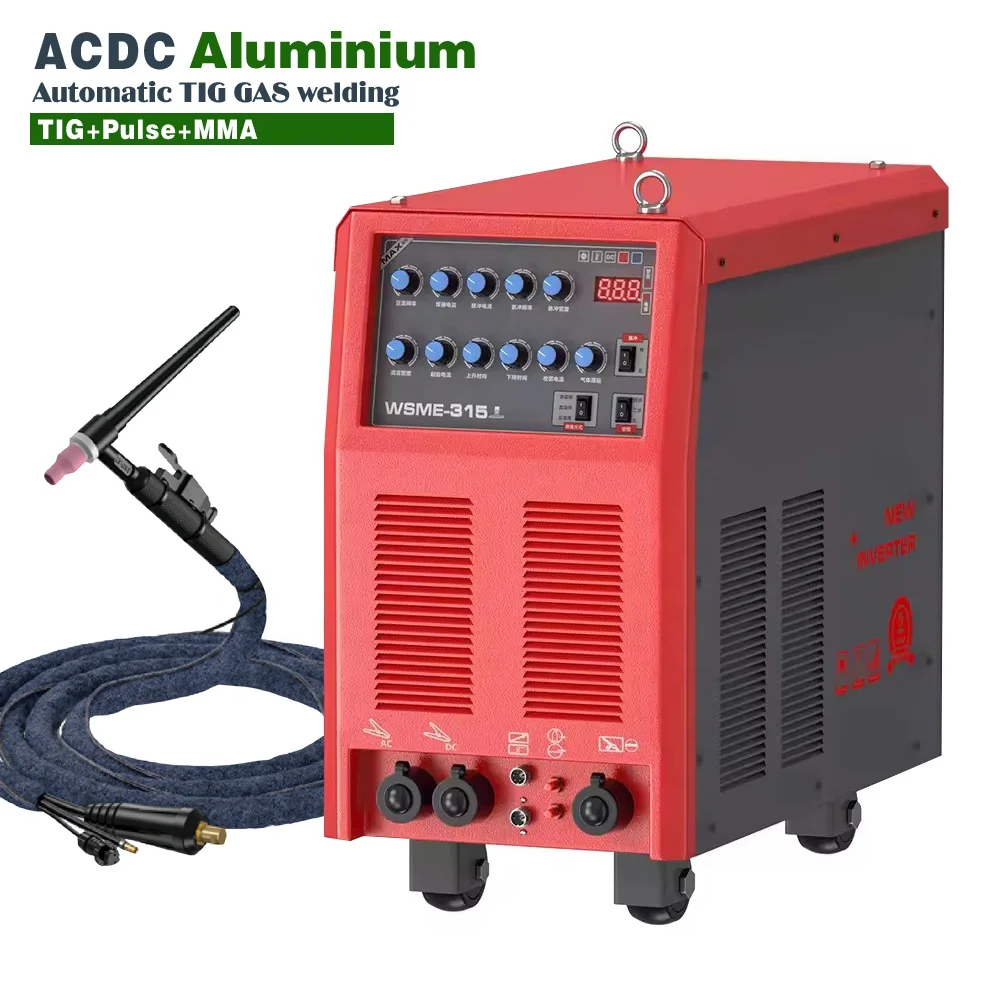 WSE/WSME-315/400/500 AC/DC Square Wave Pulse Aluminum Welding Machine, Argon Arc Welding Machine Industrial Type