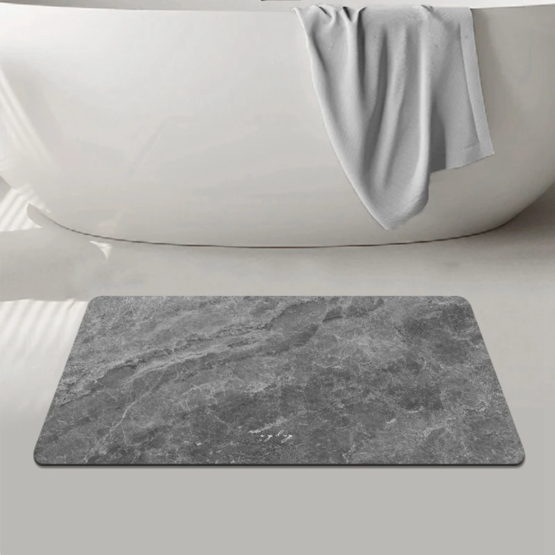 Diatomit-Matte Superabsorbierende Badezimmermatte Rutschfester Badteppich Duschraum-Eingangsmatte Toiletten-Fußmatte Badezimmerteppich – Detail 12