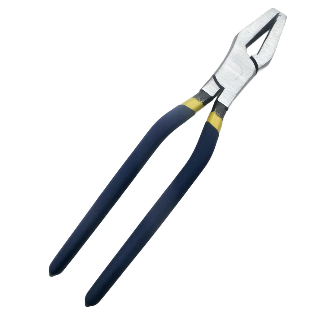 

10-дюймовые плоскогубцы для стекла с зубцами, для резки, обрезки и фиксации стекла, ручной инструмент