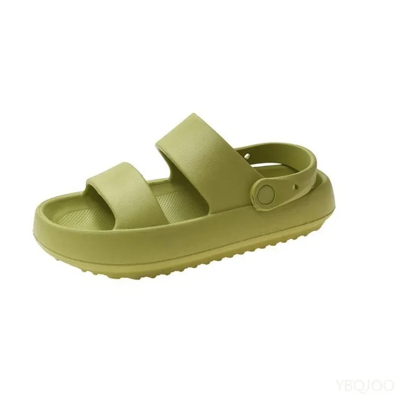 Women Home Slippers With Snaps Non-slip Platform Couple Beach Shoes Outdoor Comfortable Sandals Outdoor Women  Breathable Casual image 5