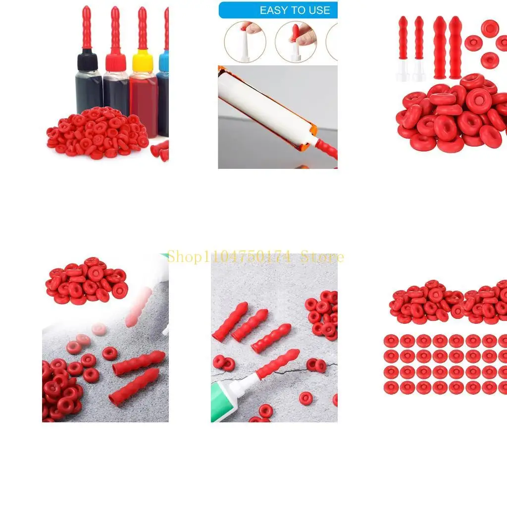 

Красные латексные клеи премиум-класса, уплотнительные колпачки для бутылок, упаковка 100 шт. для надежного закрытия, лидер