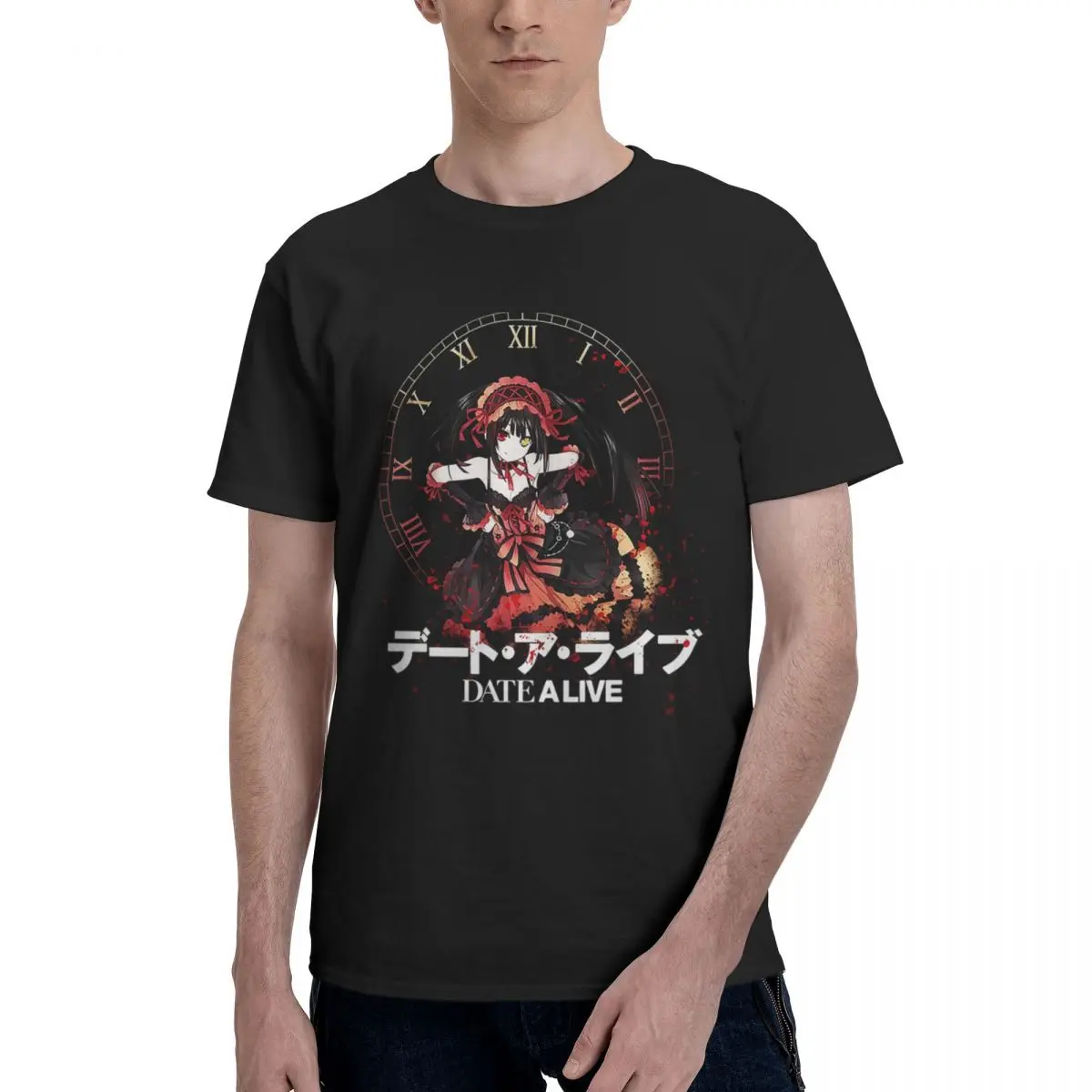 Date A Live Tohka Yatogami 100% Cotton Casual Breathable Confortable Shirt Funny T-Shirt For Men Men Clothes