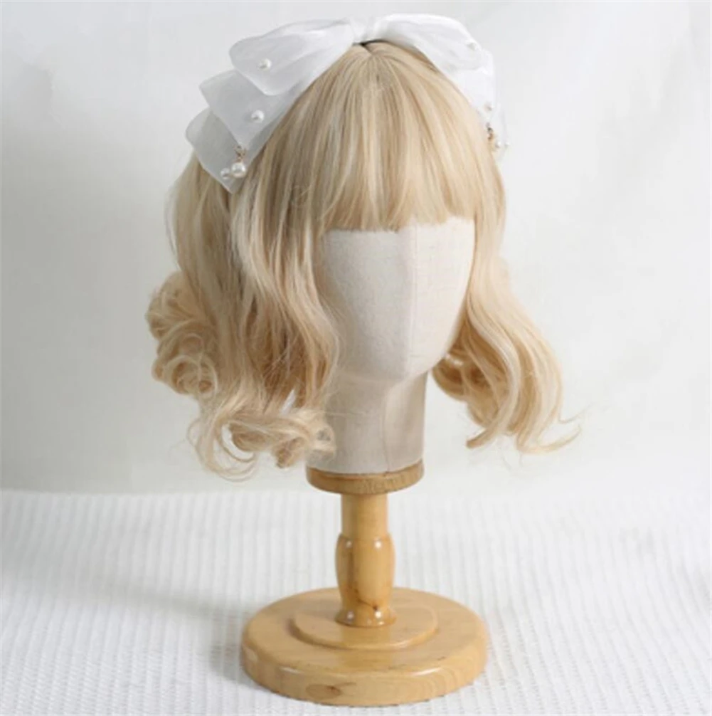 Ikat Kepala Mutiara Pita Mutiara Manis Aksesori Rambut Wanita Hiasan Kepala Lolita