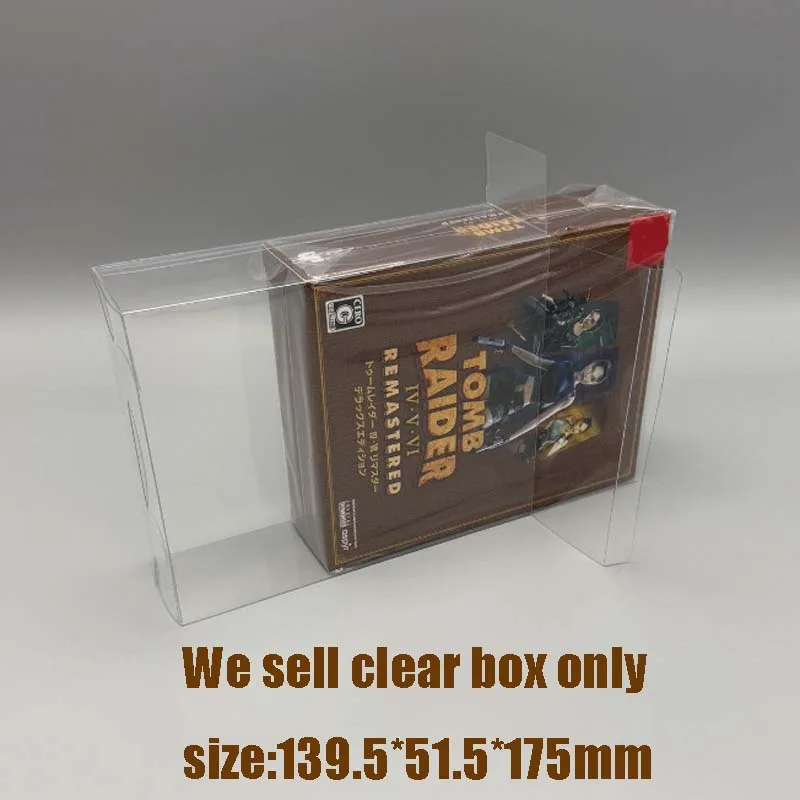 Para la versión japonesa de PS5 y NS: Estuche protector transparente de colección - Compatible con Tomb Raider 4-6 Remastered y NS Lara Croft 1+2