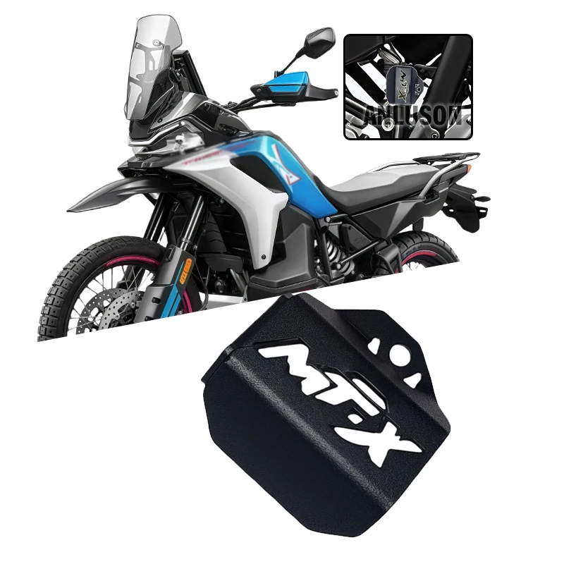 Accesorios de motocicleta para CFMOTO 800MT-X MTX-800 MTX 800 MT X 2024 2025, Protector de cubierta de tanque de líquido de frenos trasero