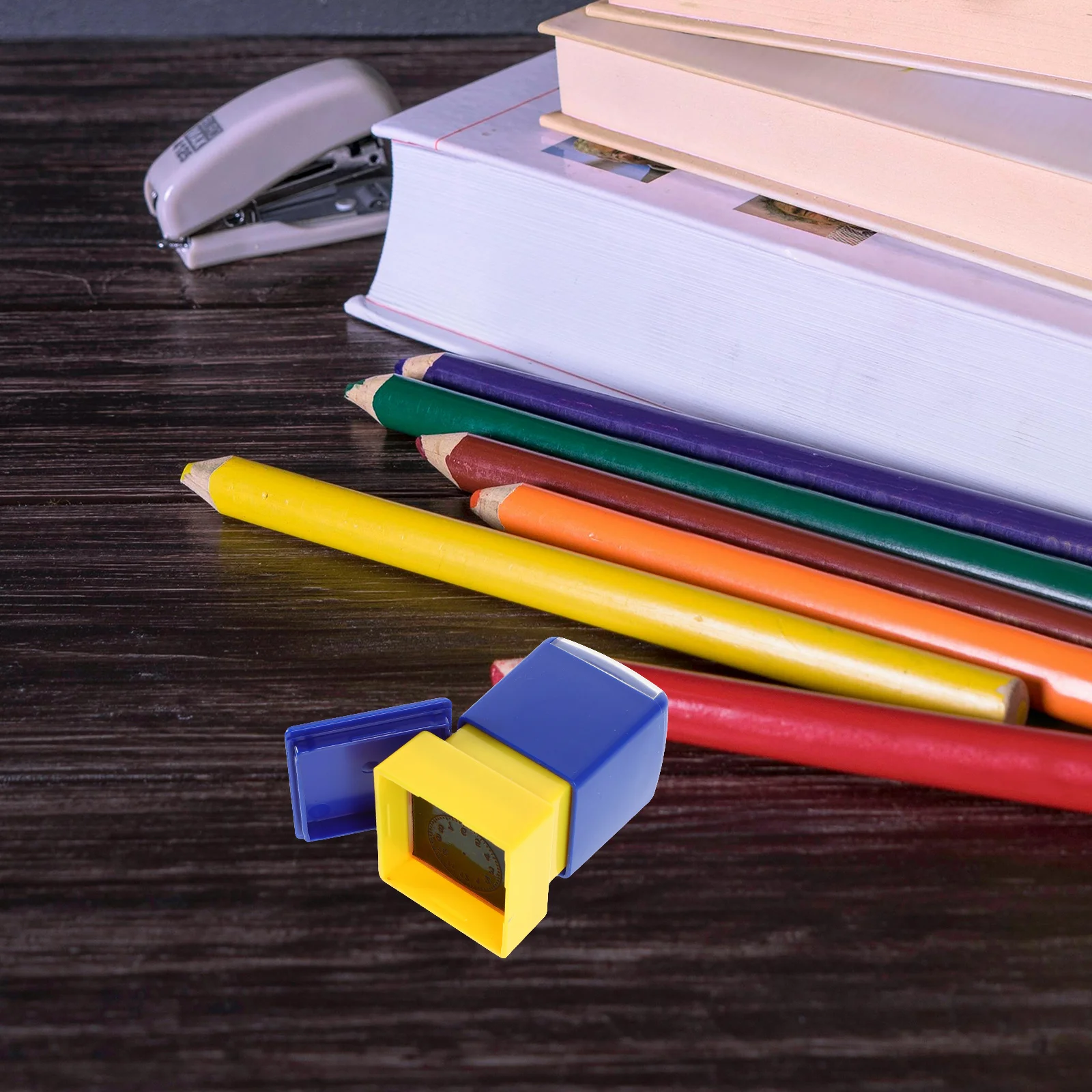 

4Pcs Kids Clock Learning Stamps Educational Teaching Tools Classroom Clock Dial Stamps for Student Time Learning Practice