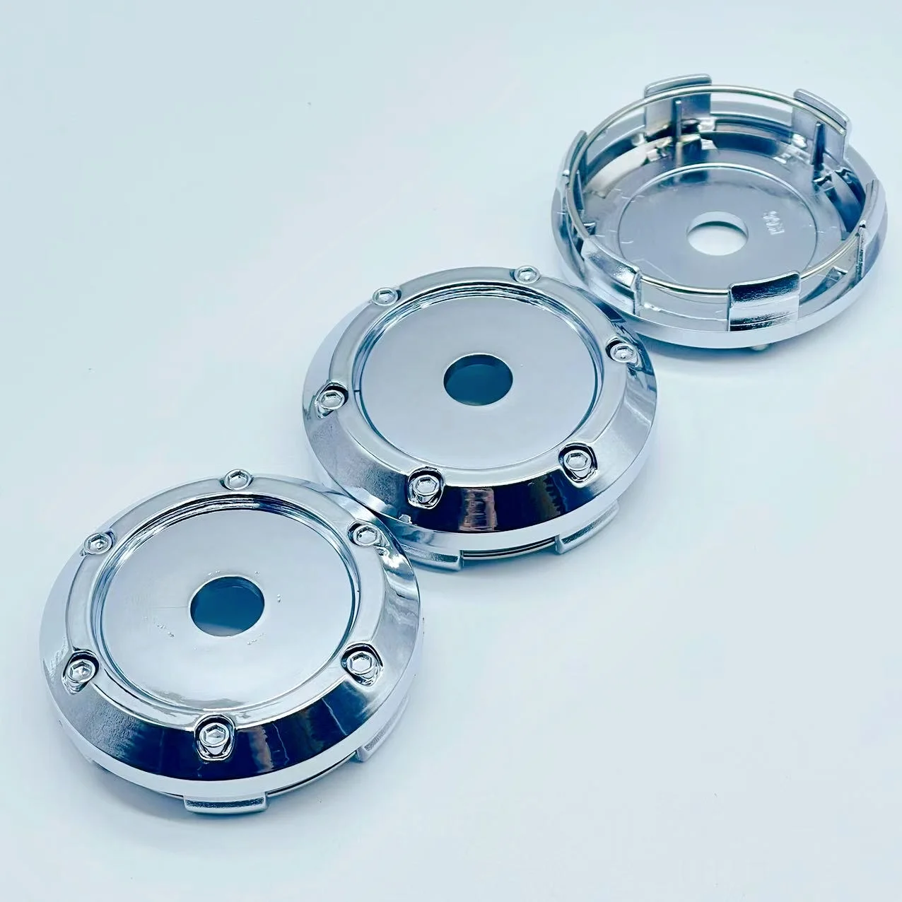 

4pcs 66mm Car Vehicle Wheel Hub Center Cap Cover ABS Black / Silver Universal Durable Exterior Car Accessories