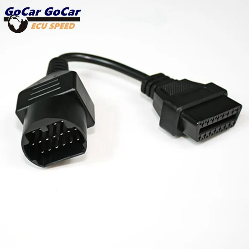 

Для MAZDA 17-контактный 17-контактный штекер для OBD OBD2 OBDII DLC 16-контактный 16-контактный женский автомобильный диагностический инструмент-адаптер, кабель-конвертер, супер практичный