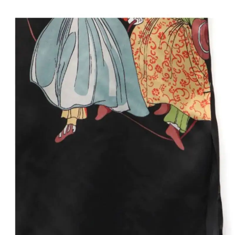 WVGA ربيع الخريف جديد رجل المد شارع العليا الحرير المطبوعة تصميم أنيق العصرية قمصان طويلة الأكمام المتخصصة شيك القمم Ins Y2K W10509