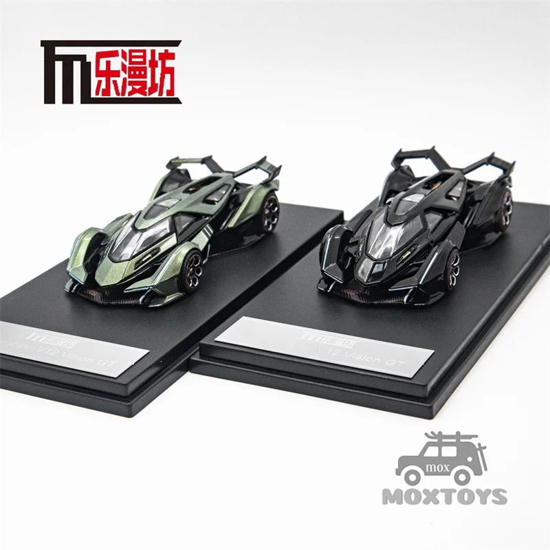 LMF 1:64 V12 VGT metallic green / Black Limited499 Diecast Model Car