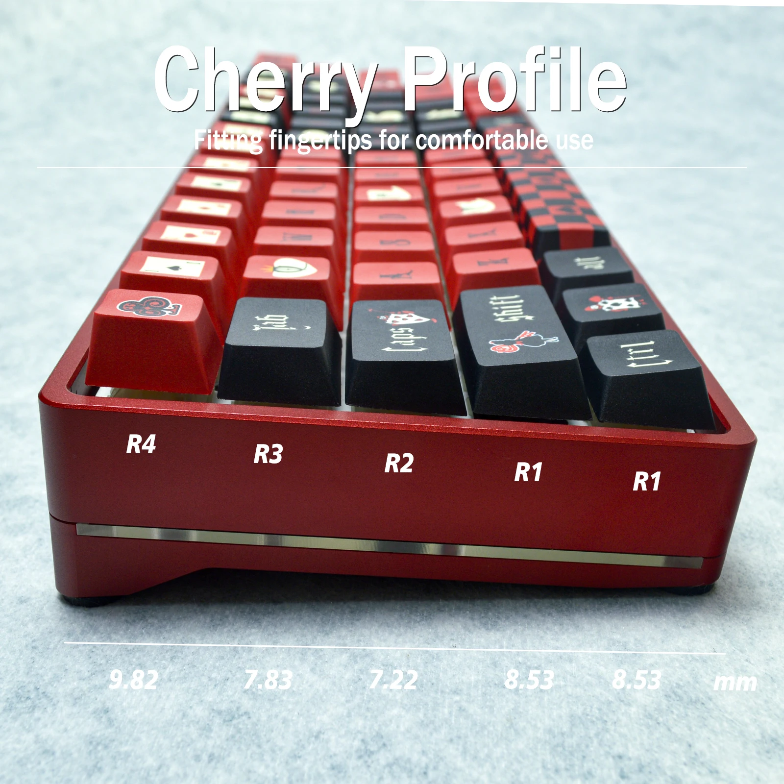 Imagem -04 - Personalizado Pbt Keycap Grupo Teclado Gamer Mecânica Cereja Perfil mx Gateron Switches Rainha do Coração 141 Pcs