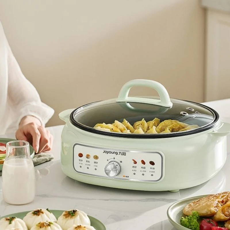 Jiuyang household deepened and enlarged electric cake stall, electric frying pan, electric hot pot, new frying machine