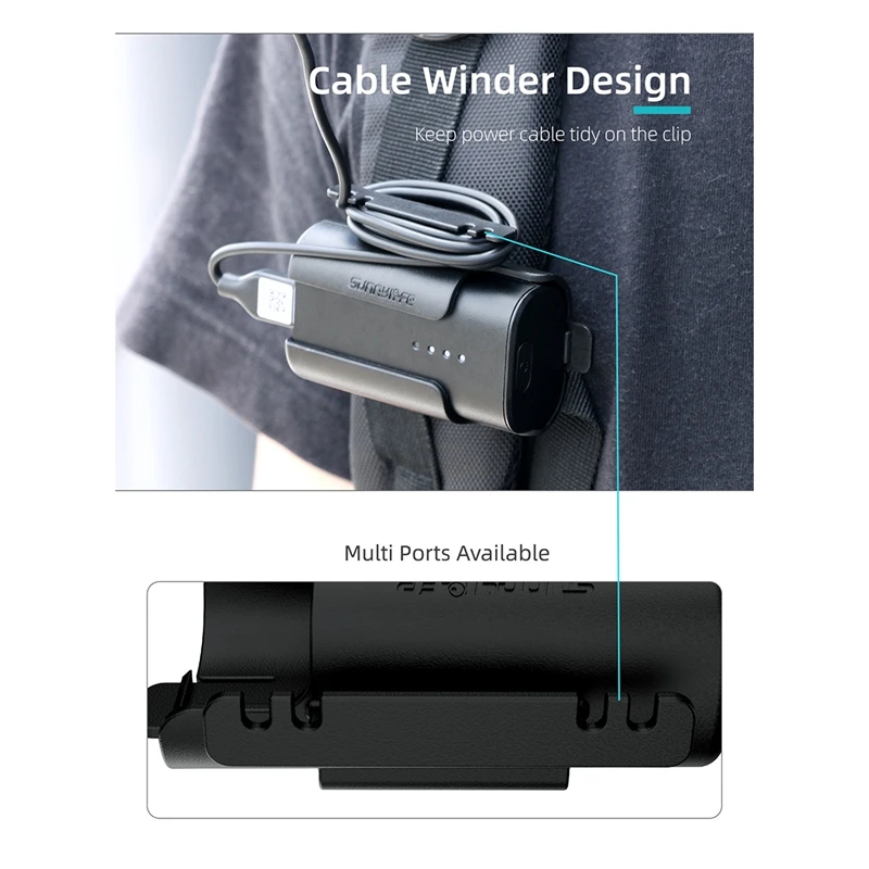 Suitable For DJI Avata / FPV Flight Glasses V2 Battery Back Clip Hook Winder Protective Case Shell Drone Accessories