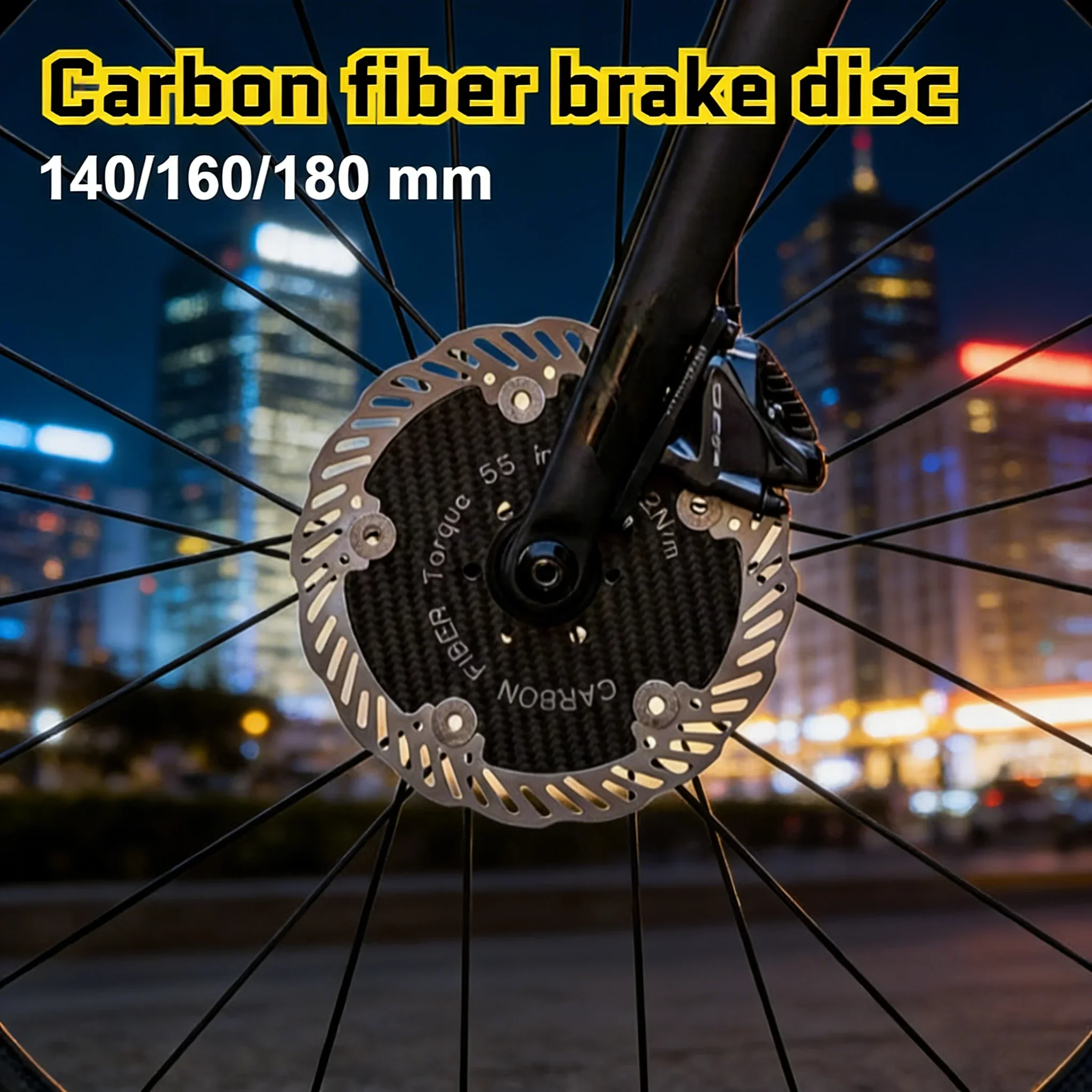 HASSNS Carbon Fiber Brake Disc Mtb Floating Rotor 160mm 140mm Centerlock Disco Bicycle Caliper Mountain Bike Disc Brakes Cycling