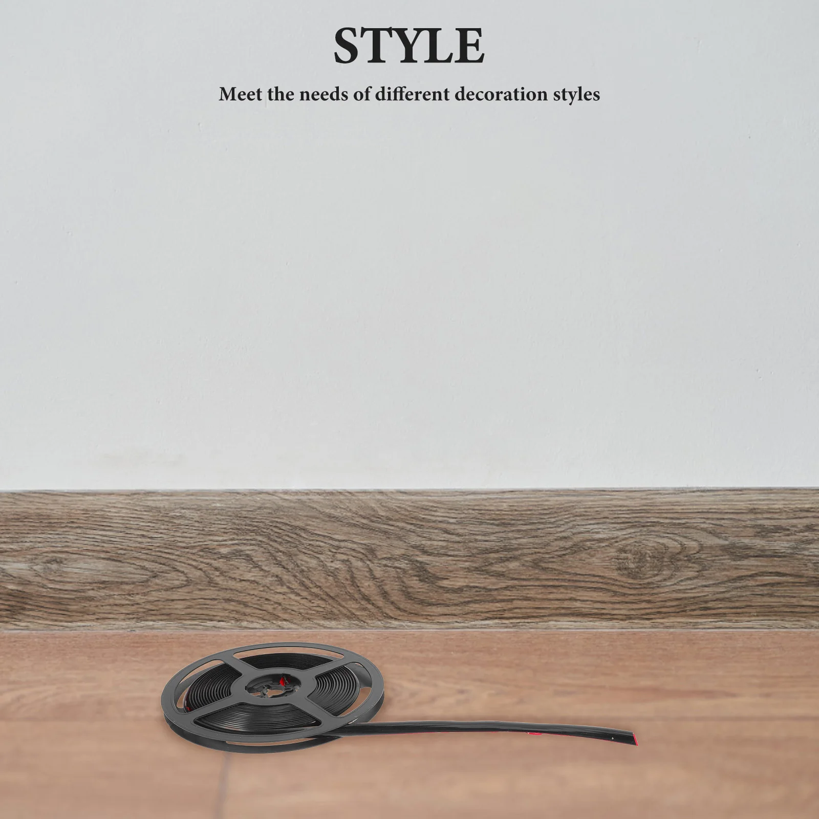 

Beauty Stickers Ceiling Molding Trim Decorative for Tiles Flexible Wall Thicken Frame Protector Black