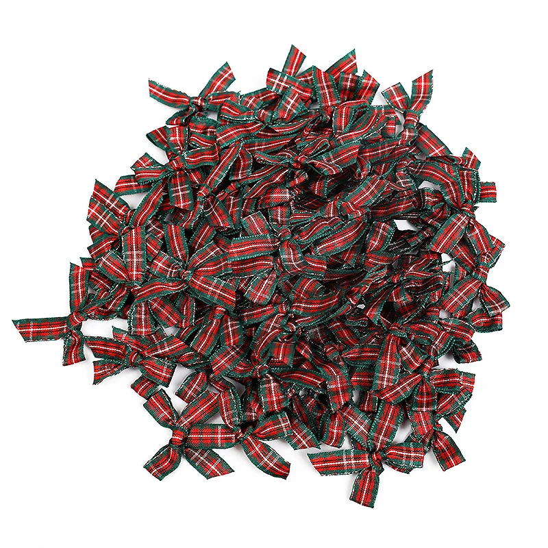 100Pcs Weihnachten Bögen Weihnachten Baum Hängen Ornament Dekorationen Für Home Weihnachten Party Dekorationen Noel Navidad Neue Jahr Geschenk