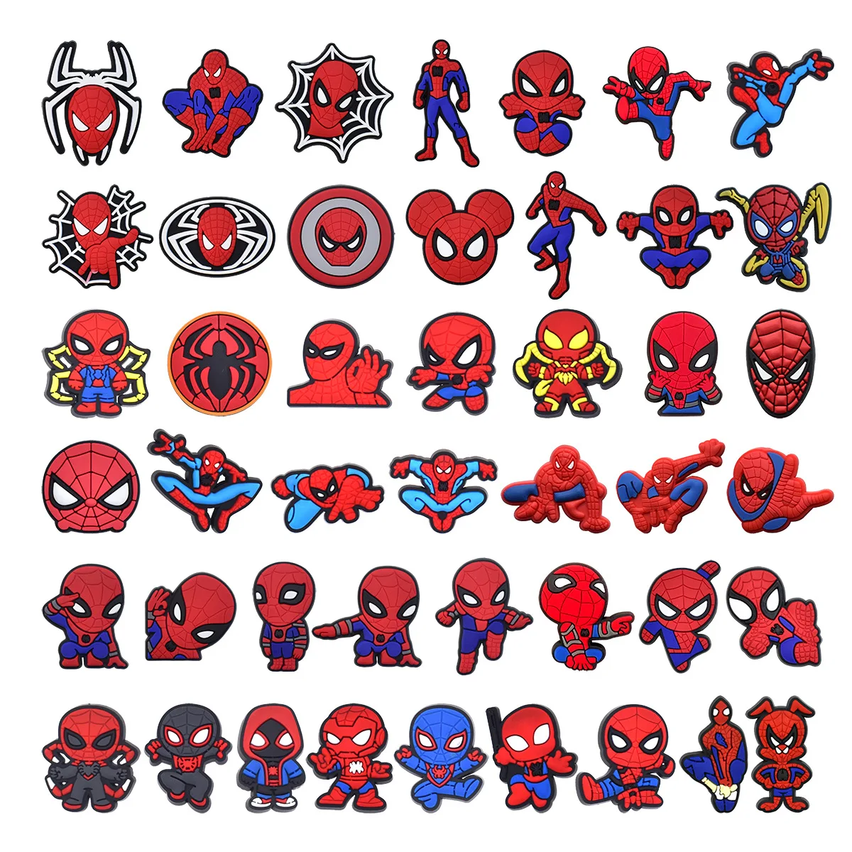 45-200-pecas-mesuca-spider-man-pingentes-de-pvc-para-calcados-acessorios-diy-de-desenho-animado-decoracao-de-fivelas-para-sandalias-e-sapatos-de-jardim-para-presentes-de-festa