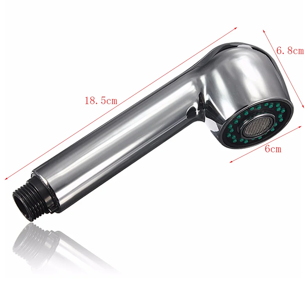 1 PC Silver Home Kitchen Faucet Spray Sink Chrome Sprayer Shower Pull Out Replacement Head Kitchen Sink Faucet