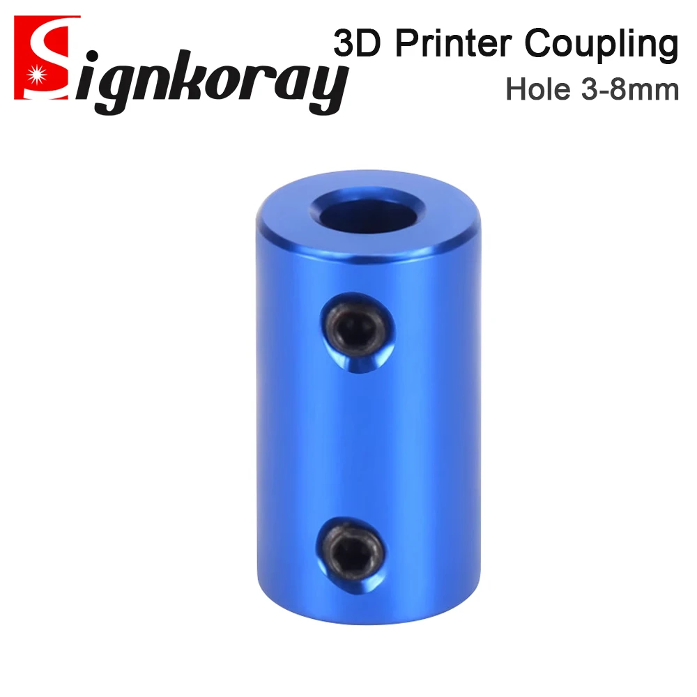 SignkoRay 3D Printer Coupling Rigid Aluminum Alloy Ship Model Shaft Motor Screw DIY Accessories Engraving Machine Shaft Coupling