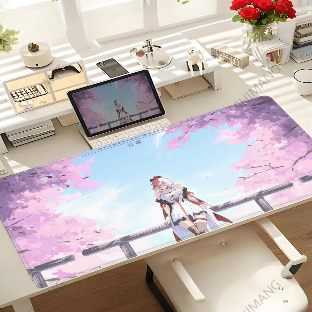 

Wuthering Waves Changli Anime Mouse Pad Computer Table Desk Mat Gaming Hoom Accessories Kawaii Gamer Comic Mousepad Pc Cushion