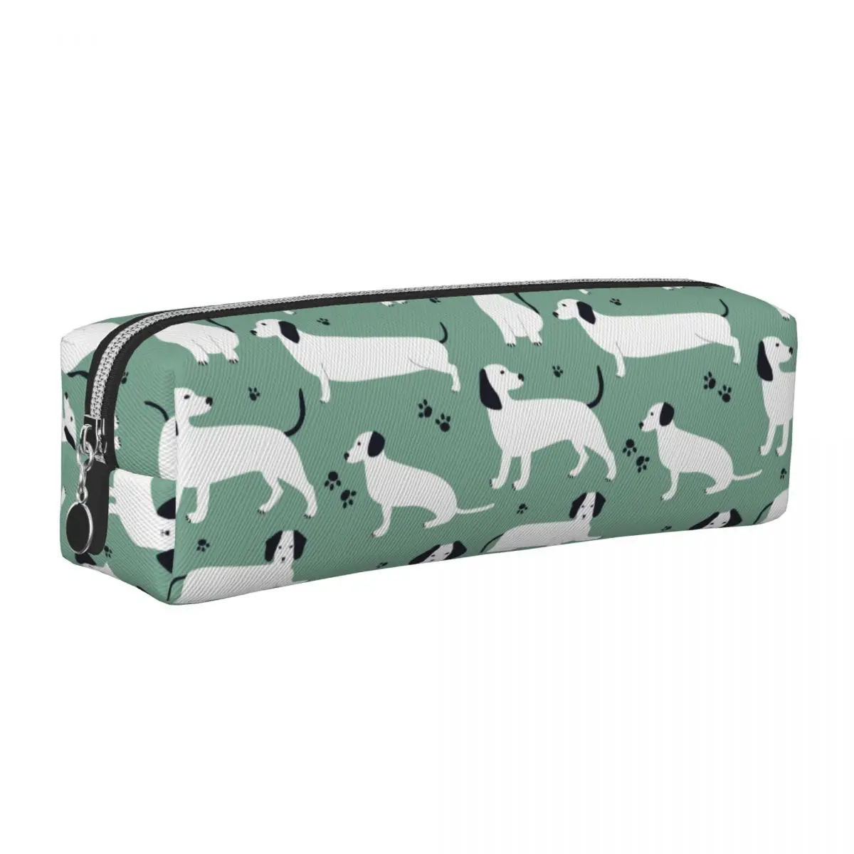 Белый немецкий барсук, собака, такса, пенал для животных, собак, любовник, держатель для ручек, сумки для девочек и мальчиков, школьные подарки, пеналы