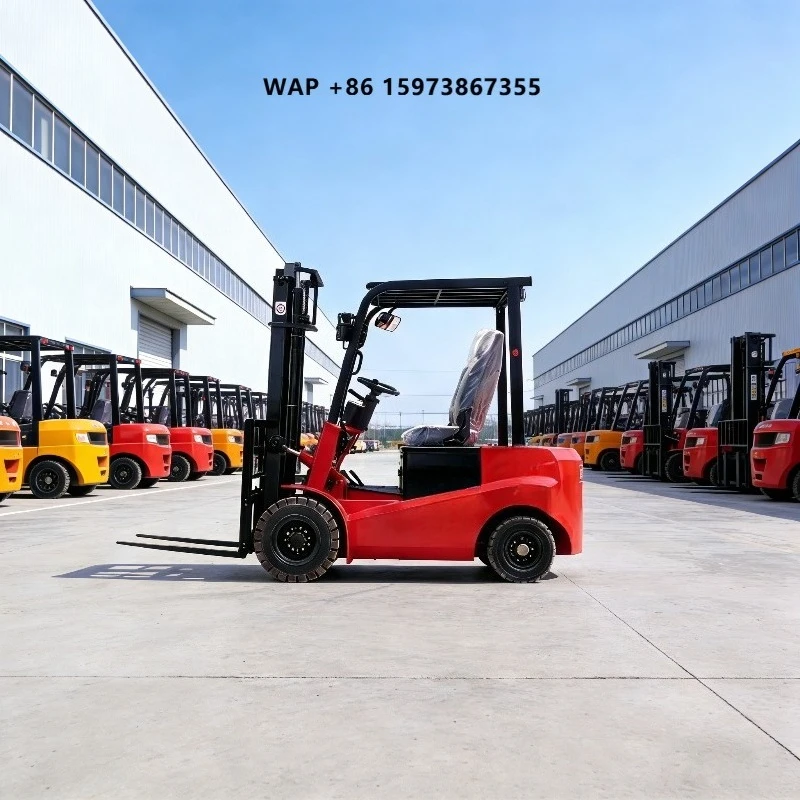 Factory Direct Sales Mini Electric Forklift, 3.5 Ton / 2.5 Ton / 2Ton /1500kg/1Ton 60V Four-wheel New Energy Forklift for Export