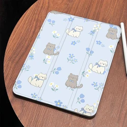 Black White Cat for IPad Air 6 Case IPad 10th Gen Air6 5 4 10.9 Pro11 2nd 3rd 4th IPad 10.2 7th 9th 8th with Pencil Holder Cover