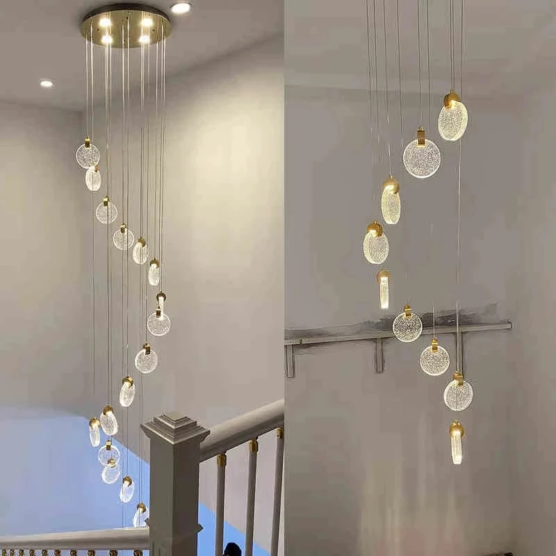 2024 New Luxury Chandelier Lighting For Living Room Crystal  LED Lamp Postmodern Ceiling Lamp Winfordo WF-XD004