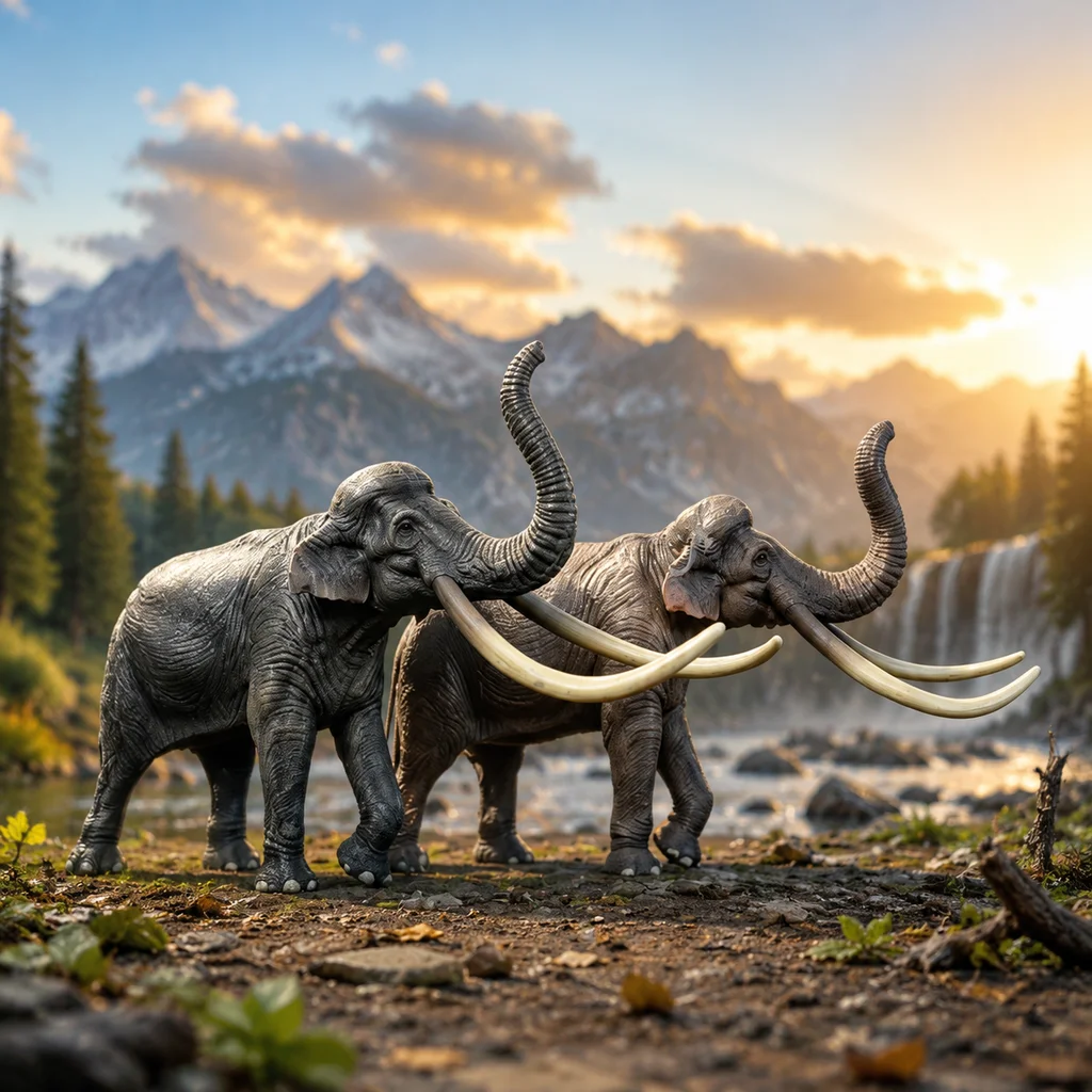 Neue Authentische Haolonggood Palaeoloxodon 1/35 Ausgestorbener Prähistorischer Elefant PVC Sammlerfigur Tischdekoration