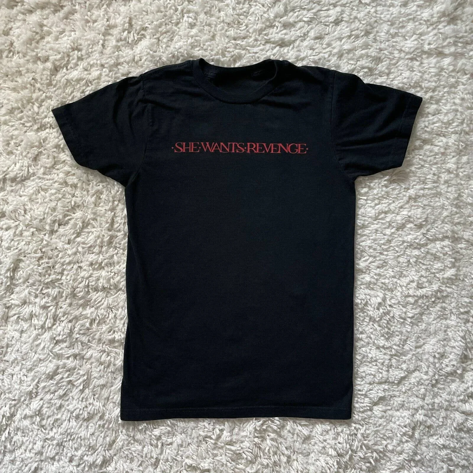 

2025 new model 2007 She Wants Revenge This Is Forever Logo Rock Band Tee heavyweight Round Collar Outfits funny Summer fashion A