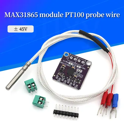 MAX31865 PT100 to PT1000 RTD-to-Digital Converter Board Temperature Thermocouple Sensor Amplifier Module 3.3V/5V For Arduino