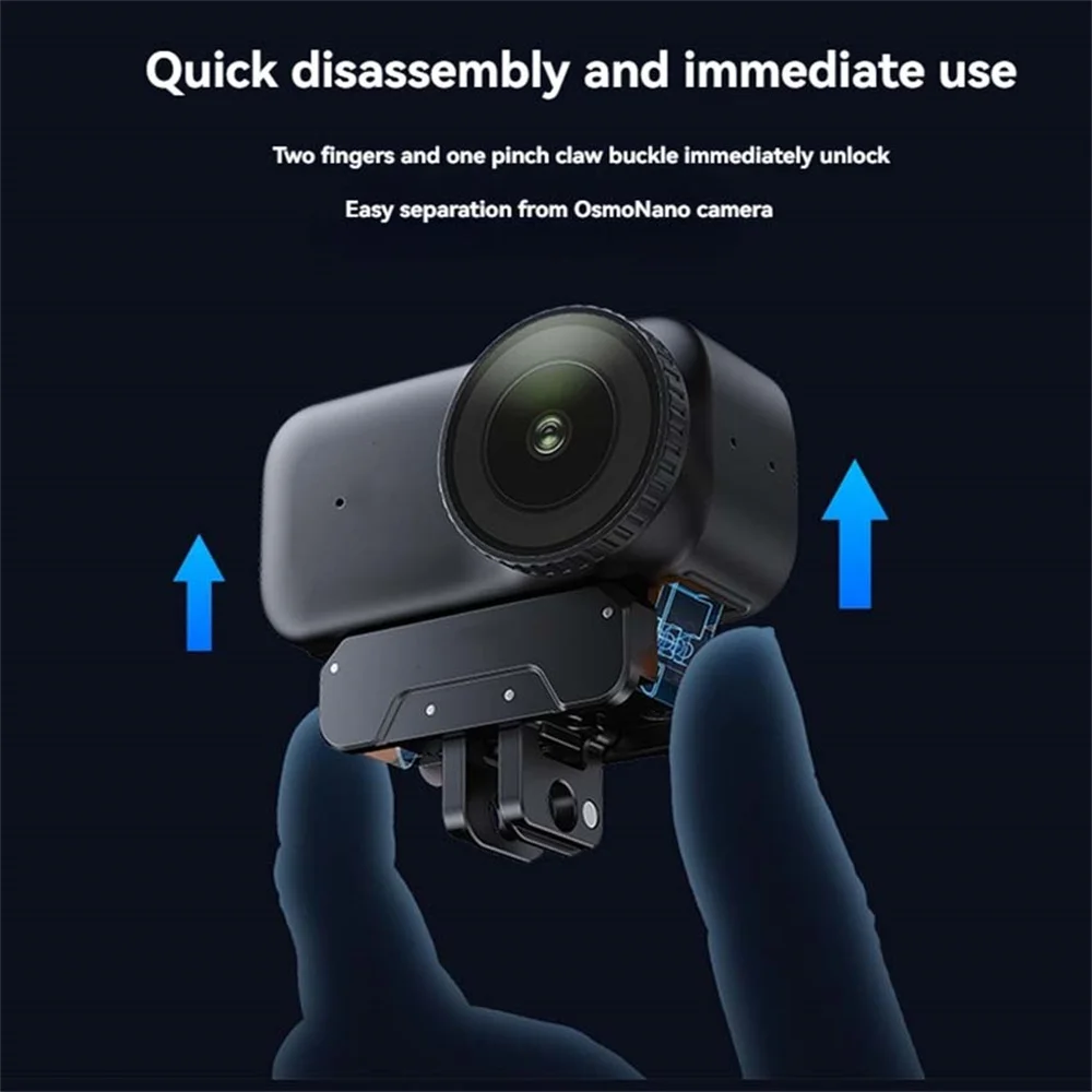 Aluminum Alloy Magnetic Quick-Release Mount  for DJI Osmo Nano Adapter Base,Extension Bracket Stand Rack Camera Accessories