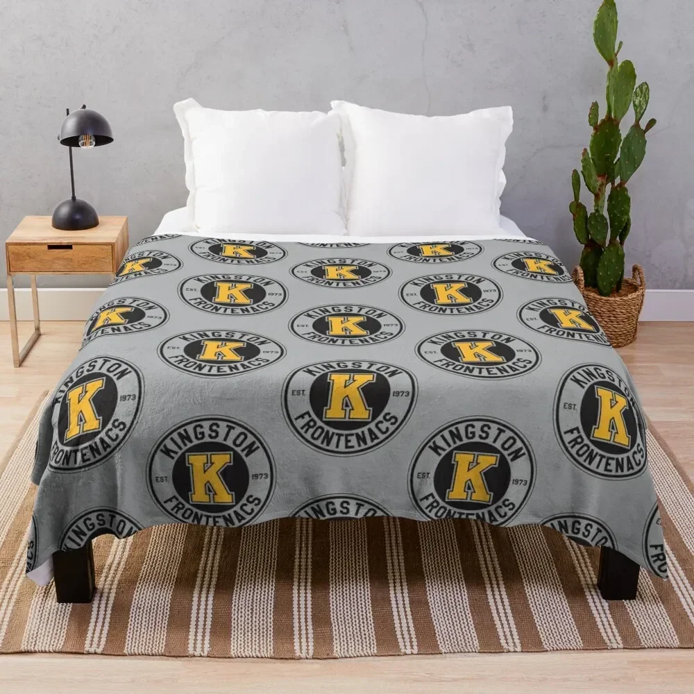 

Kingston Frontenacs Throw Blanket Multi-Purpose Soft Beds decorative Fashion Sofas Blankets