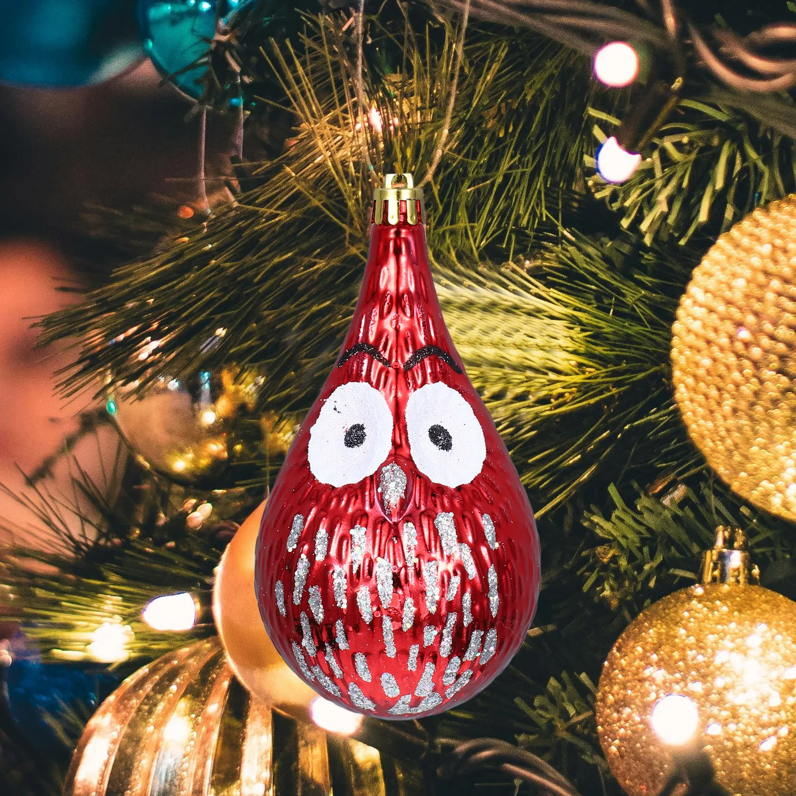 

2Pcs Xmas Tree Hanging Owl Pendant Christmas Decoration Plastic Xmas Party Ornaments Christmas Tree Ornaments Hanging Decors