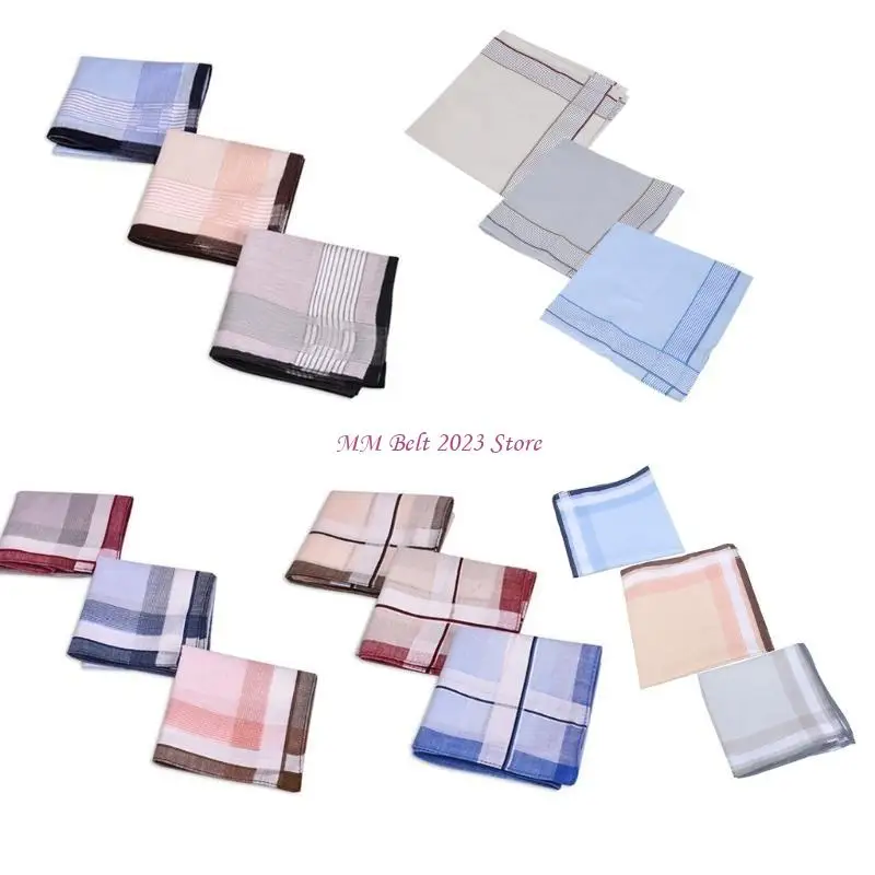 49me 3pcs 흡수성 손수건 스퀘어 주머니 등장장 남자 비즈니스 슈트 Hankies