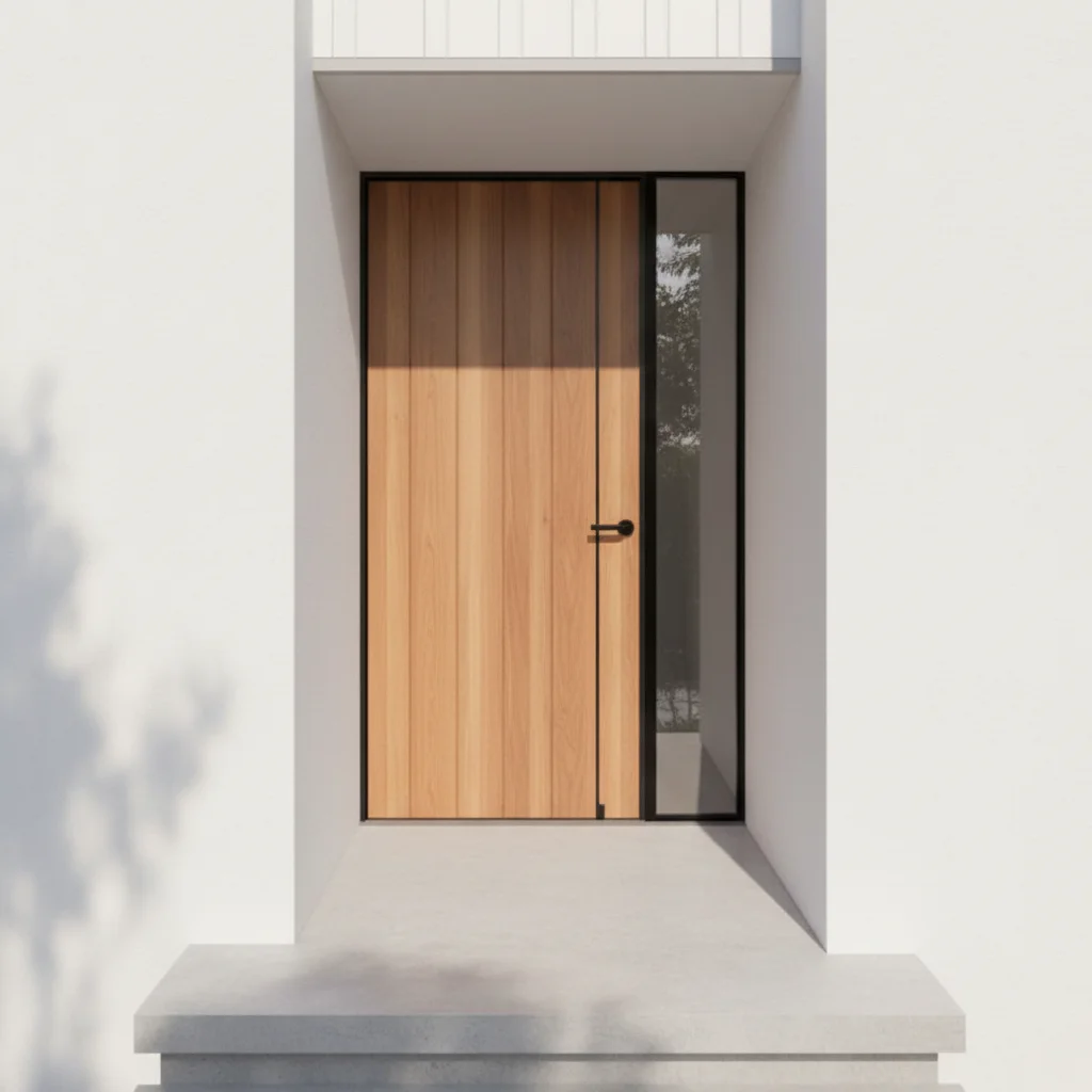 Modern Anti-Theft Entry Door for Apartments and Exterior Use Offering High Quality Sound Insulation