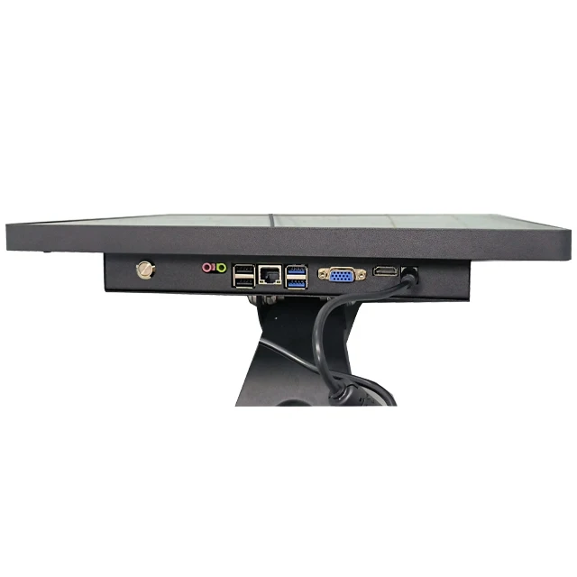 15.6 Inch Desktop Wall Mounted Android LCD Touch Screen Monitor AIO Kiosk with Stand view 2