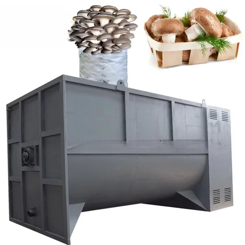 High efficiency edible fungus substrate blender mixer/Shii-take Oyster mushroom culture bagging machine mixing filling line