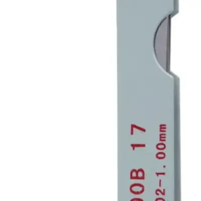0.02-1mm 17 Blade Metric Feeler Gauge Set Carbon Steel Thickness Gap Measurement Tool For Engine Valve For Clearance Inspection
