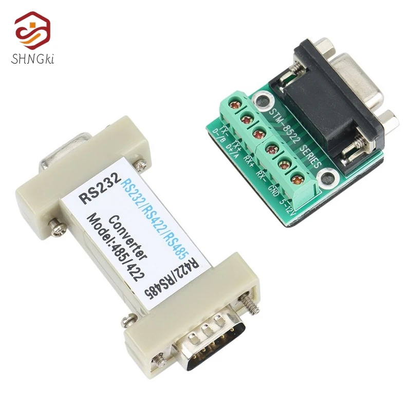 1pc RS232 RS485 Converter RS232 To RS422 RS485 Converter RS 232 RS 422 485 Adapter