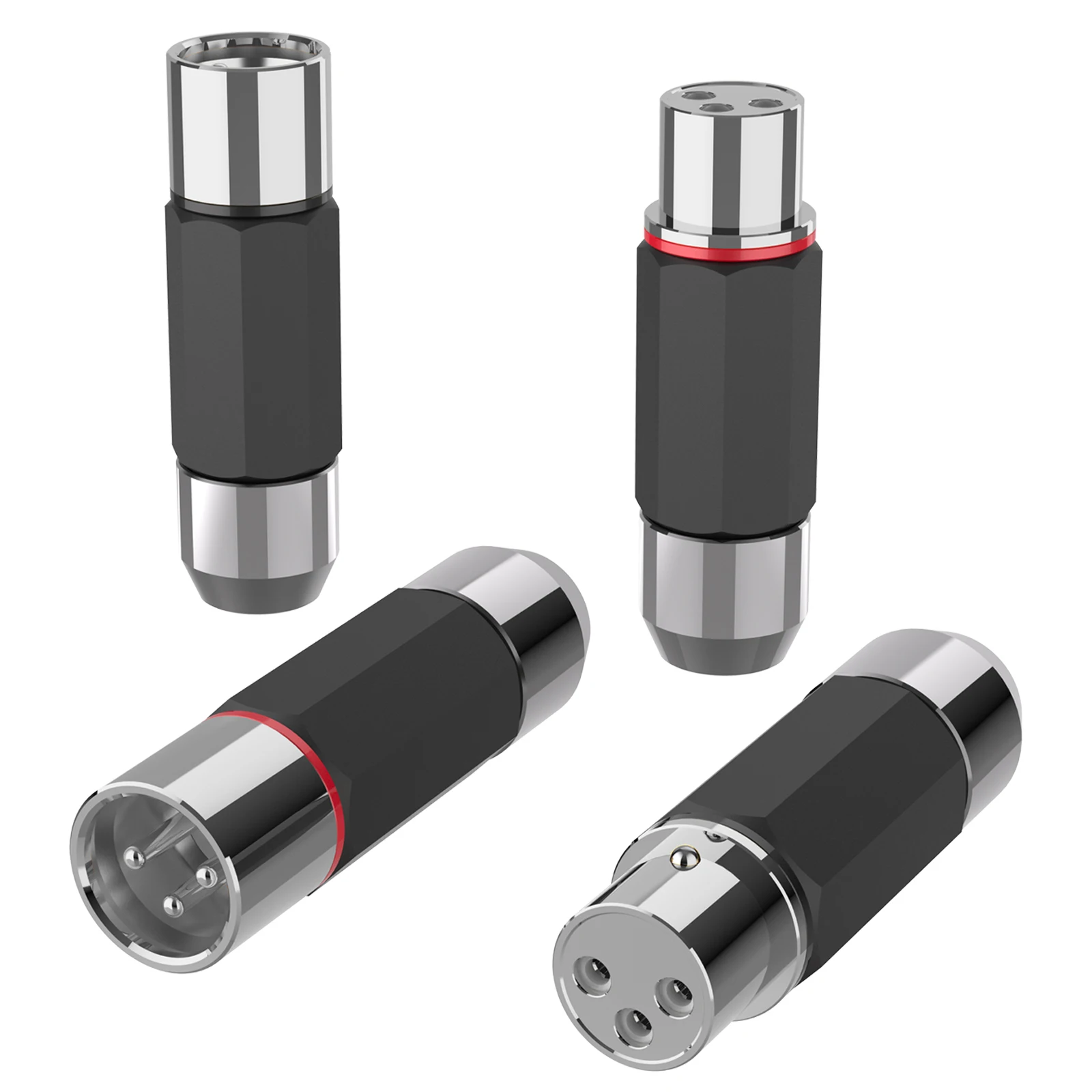 Monosaudio XMF709/XMF709 Reinkupfer Gold/Rhodium Beschichteter XLR-Stecker, HiFi-Audio-Mikrofonkabel, symmetrischer Stecker – Detail 8