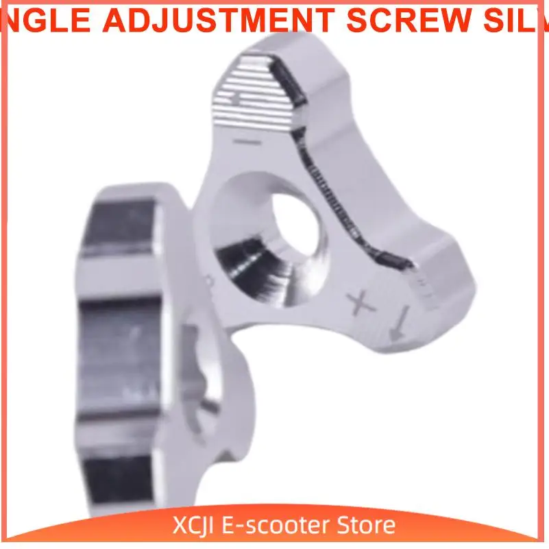 Small Car Parts Motorcycle Silver Triangular Finger Screws Adjustment Knob Manual Turn