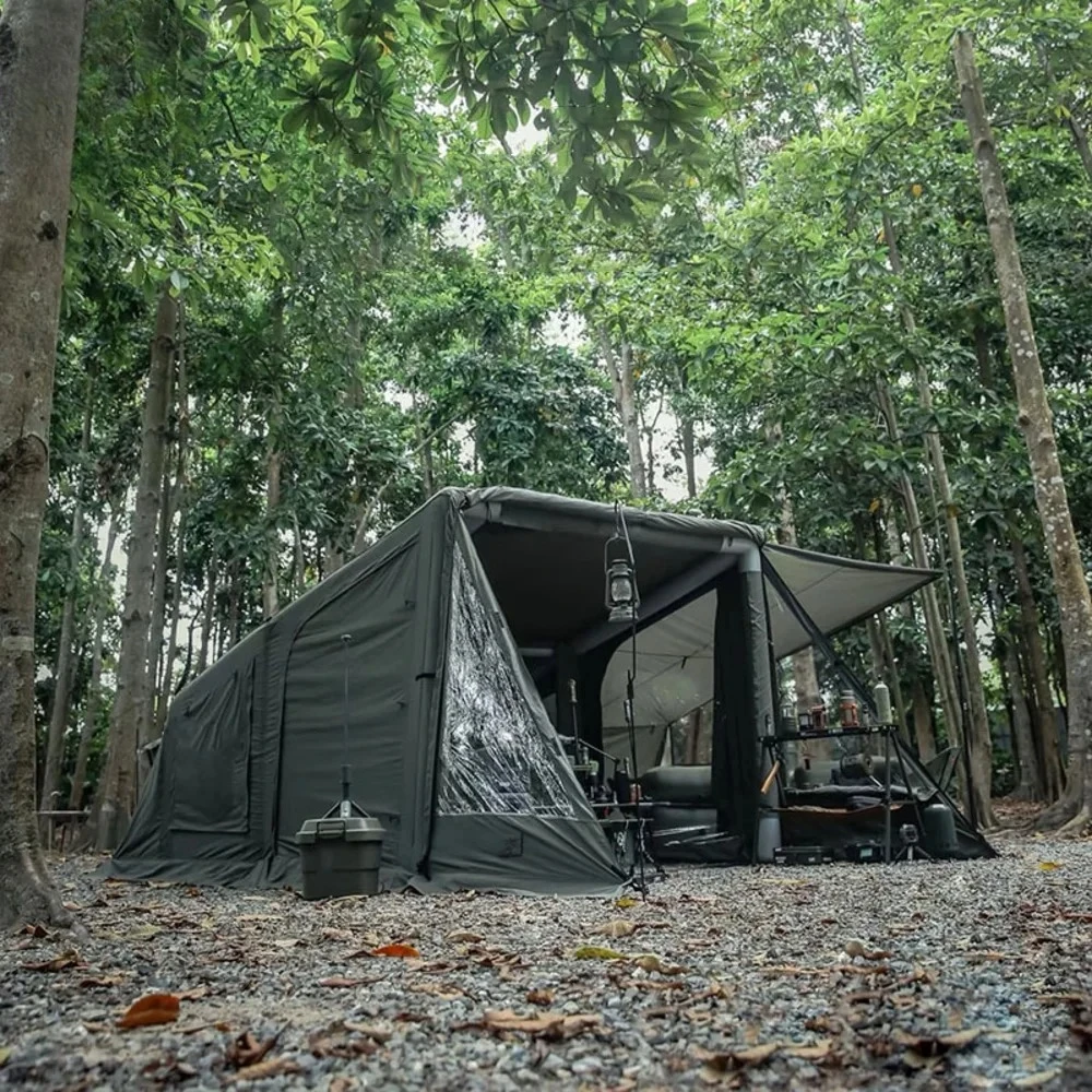 Premium Full Air Airtight Tent Custom Outdoor Camping Heavy Duty Easy Set up Waterproof Portable Inflatable Bunker Shelter