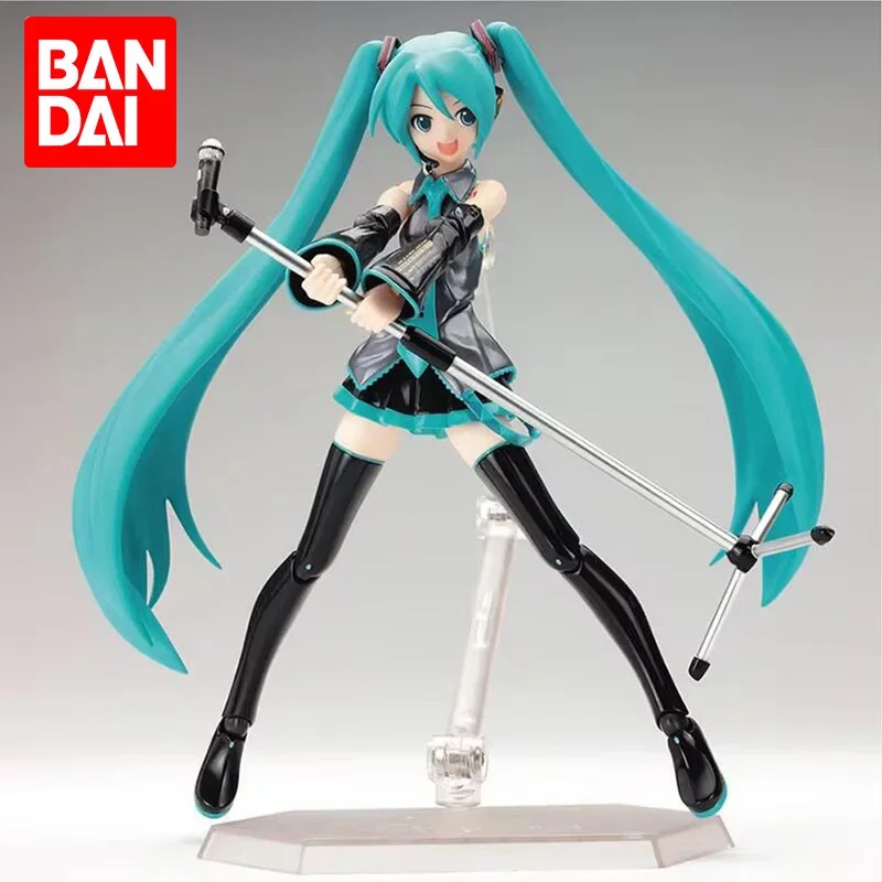 Anime FIGMA Hatsune Miku Action Figures Movable Joints Contain The Props Desktop Decoration Collection PVC Model Toys Kids Gifts