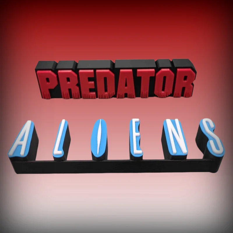 

New Alien Predator‌ Moive Periphery 3d Logo Signs Model Trendy Desktop Decorations Gift For Cosplay Exhibition Ornament Toy