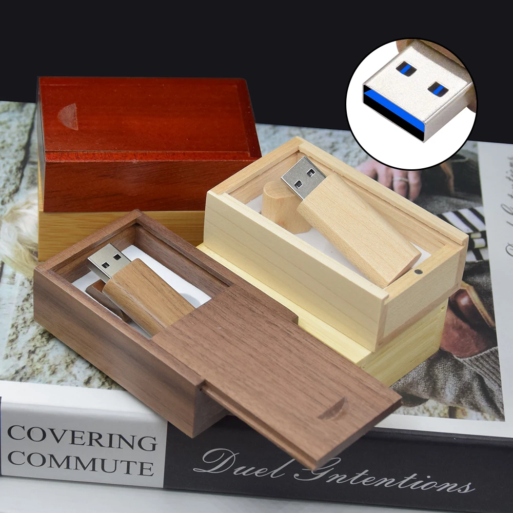 แฟลชไดรฟ์ไม้ทรงกลมแบบสร้างสรรค์ 30 ชิ้น USB 3.0 รับทำโลโก้ฟรี ความจุ 4GB 8GB 16GB 32GB 64GB 128GB ขายส่ง ของขวัญแฟลชไดรฟ์ USB