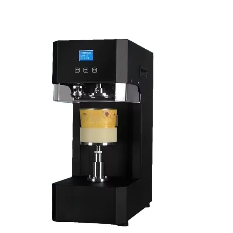 Easy-to-pull lid and easy-to-tear lid sealing machine, used for tinplate aluminum bowl PET cup paper tube milk tea cup