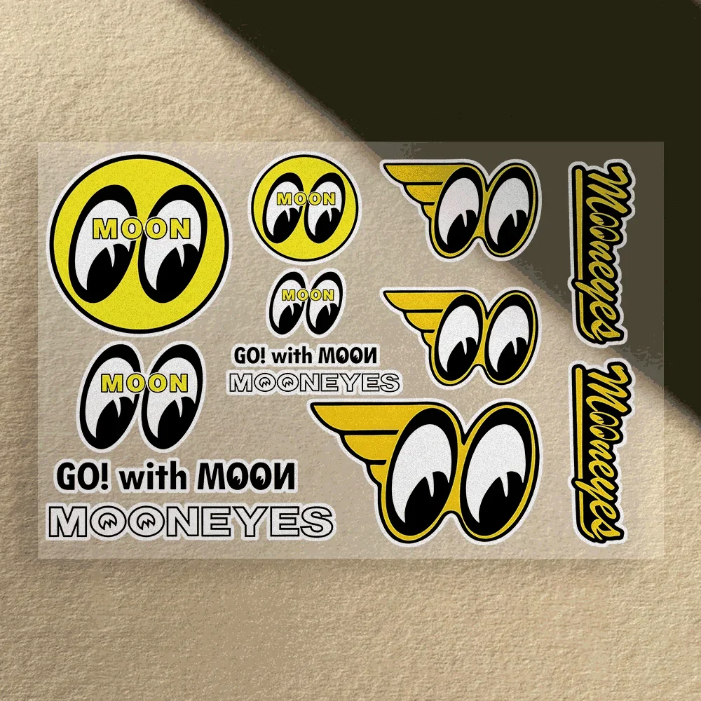 

Motorcycle Sticker Waterproof for Helme Tank Car Body Bicycle Universal Vinyl Decal M-MOONEYES