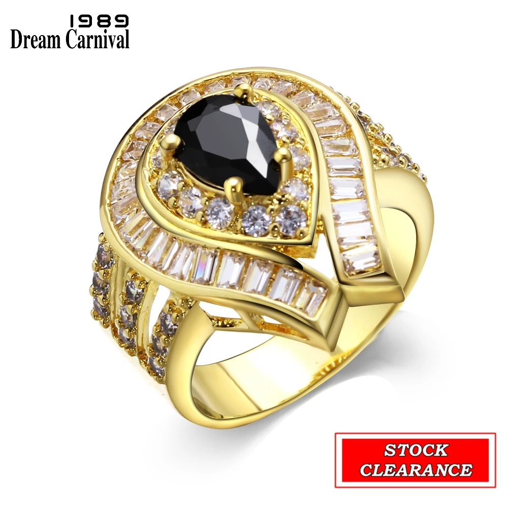 DreamCarnival1989 Cubic Zirconia Rings Women Wedding Engagement Jewelry Stock Clearance Big Bargain Price High Quality Fashion