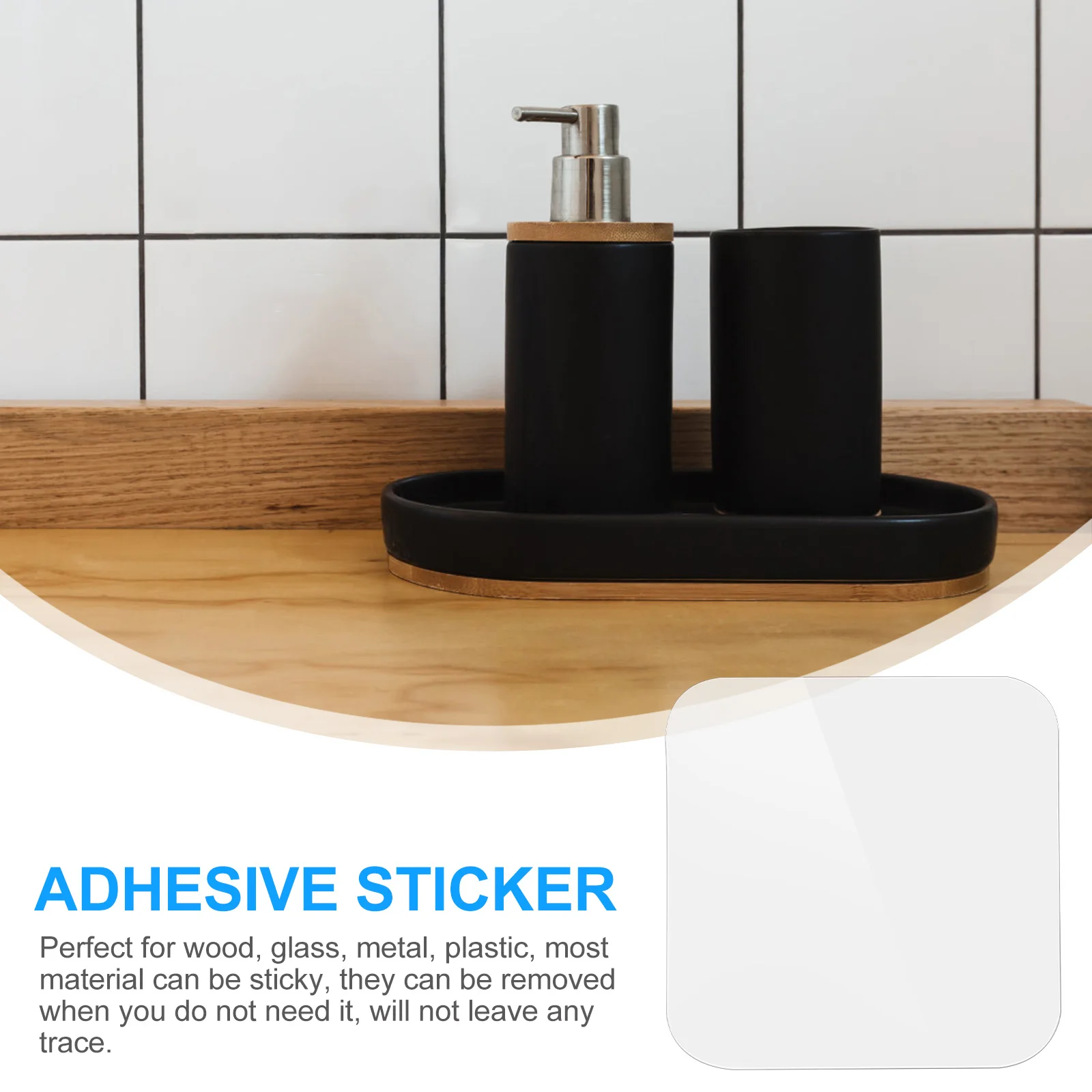 

2 Sets Transparent Double-Sided Nano Tape Stickers Waterproof Strong Adhesive Invisible No-Trace Removable For Wood Glass Metal